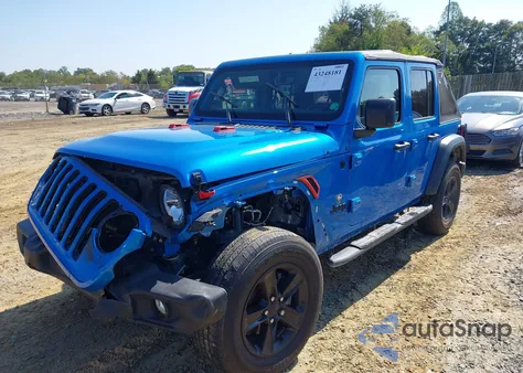 2022 Jeep Wrangler Unlimited Sport Altitude 4X4 z USA, uszkodzony, nr VIN 1C4HJXDG3NW113381